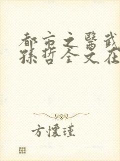 都市之医武风流孙哲全文在线阅读