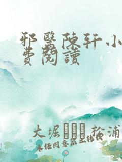 邪医陈轩小说免费阅读