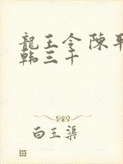 龙王令 陈平 韩三千