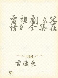 电视剧《父母爱情》全集在线观看