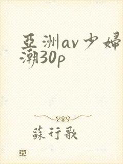 亚洲av少妇高潮30p