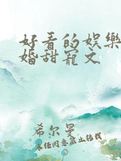 好看的娱乐圈隐婚甜宠文
