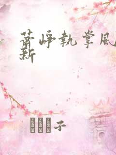 萧峥执掌风云最新