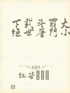 下载斗罗大陆2绝世唐门小说