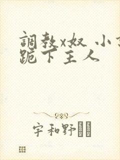 调教x奴 小说跪下主人