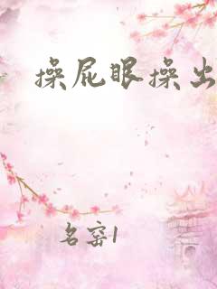 操屁眼操出屎