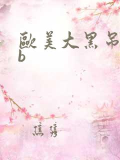 欧美大黑吊操老b