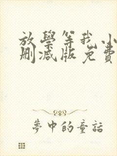 放学等我小说未删减版免费阅读