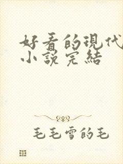 好看的现代言情小说完结