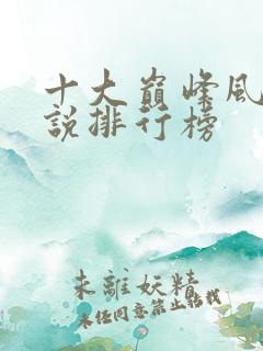 十大巅峰风水小说排行榜