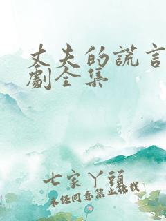 丈夫的谎言电视剧全集