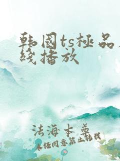韩国ts极品在线播放