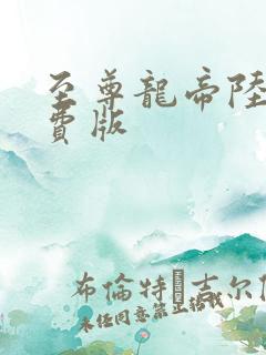 至尊龙帝陆鸣免费版
