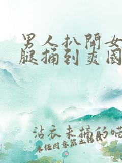 男人扒开女人的腿捅到爽国产