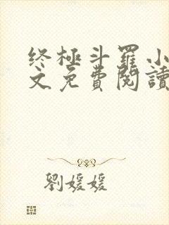 终极斗罗小说全文免费阅读无弹窗