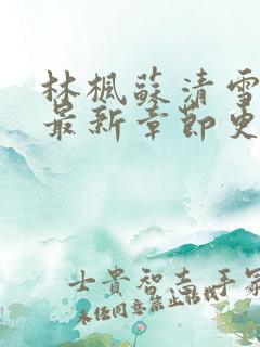 林枫苏清雪小说最新章节更新