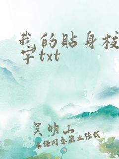 我的贴身校花唐宇txt