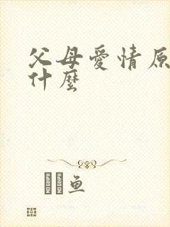 父母爱情原著叫什么