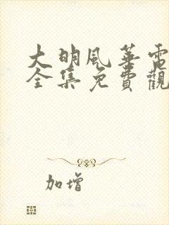 大明风华电视剧全集免费观看高清