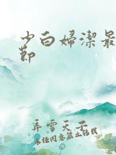 少白妇洁最新章节