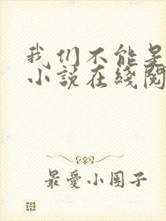 我们不能是朋友小说在线阅读