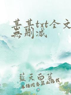 某某txt全文无删减