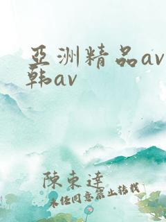 亚洲精品av日韩av