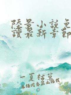 陆景小说免费阅读最新章节