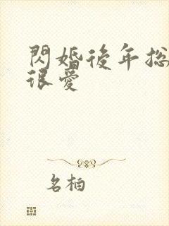 闪婚后年总裁很很爱