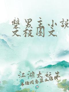 双男主小说甜宠文校园文