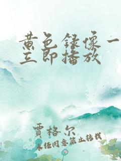 黄色录像一级片立即播放