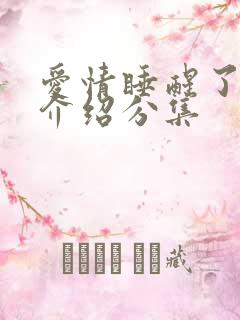 爱情睡醒了剧情介绍分集