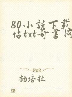 80小说下载网站txt奇书网