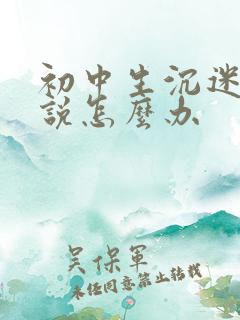 初中生沉迷于小说怎么办