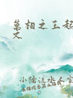 万相之王起点中文