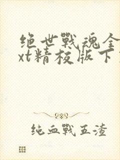 绝世战魂全本txt精校版下载