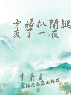 少妇扒开腿让我爽了一夜