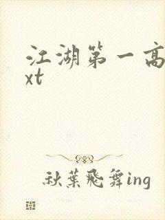 江湖第一高手txt