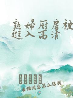 熟妇厨房被丰满进入高清