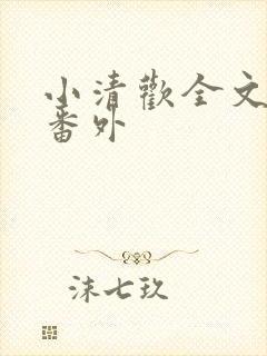 小清欢全文阅读番外