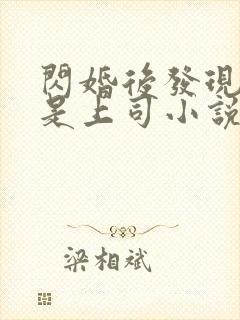 闪婚后发现老公是上司小说全文免费阅读