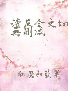 渣反全文txt无删减