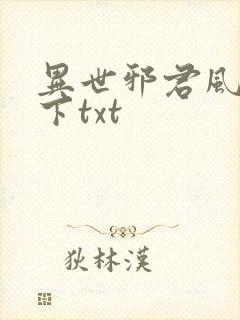 异世邪君风凌天下txt