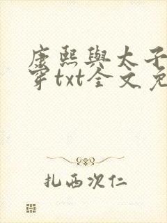 康熙与太子妃清穿txt全文免费阅读