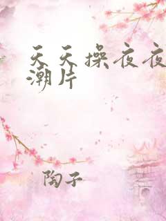 天天操夜夜操高潮片