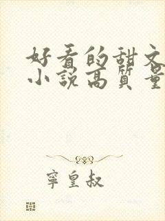 好看的甜文言情小说高质量文笔好