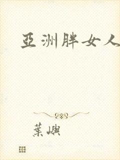 亚洲胖女人