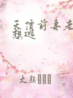 天价前妻老婆别想逃
