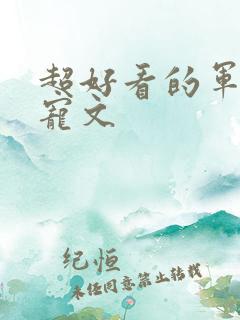 超好看的军婚甜宠文