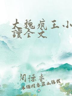 大魏疯王小说阅读全文